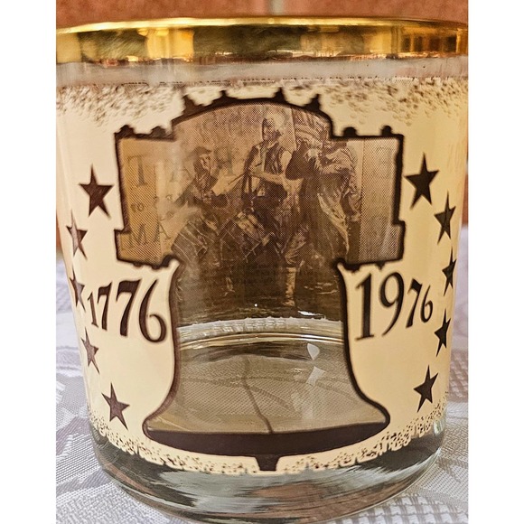 Bicentennial Double Rocks Glasses set of 4 - Picture 2 of 4